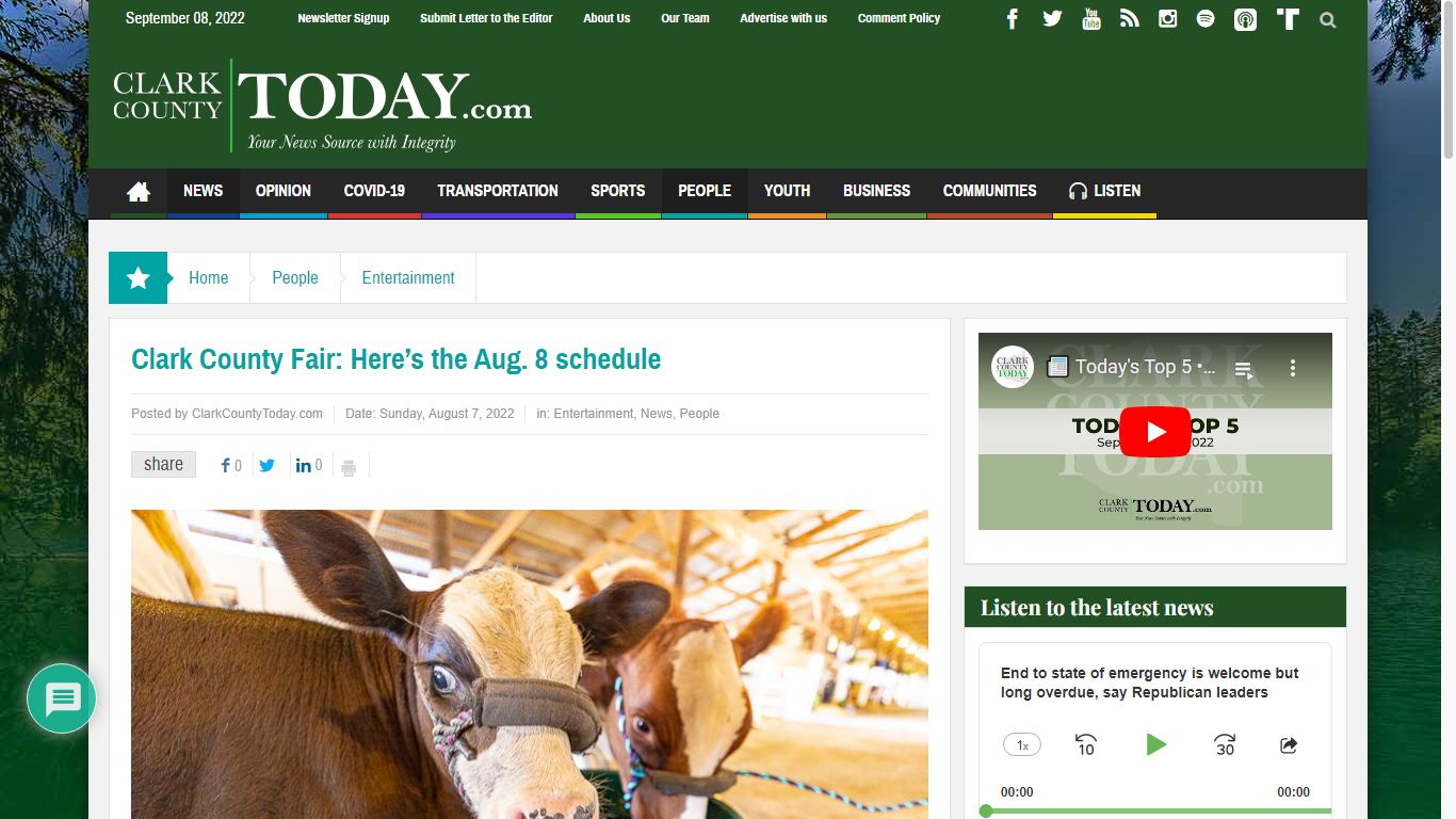 Clark County Fair: Here’s the Aug. 8 schedule